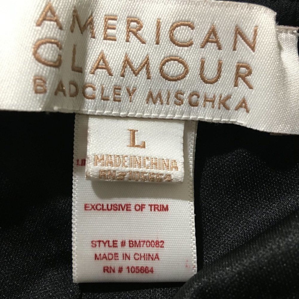 American Glamour Badgley Mischka Black Pants - Picture 6 of 8